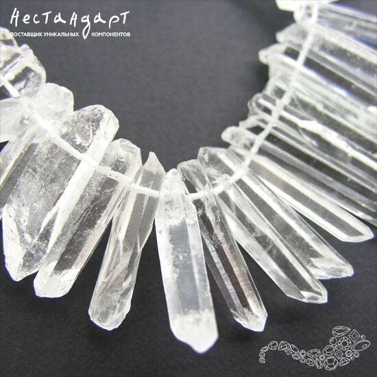 Кварц натуральный прозрачный Crystalline 15-36 мм (уп. 10 шт.), изображение 6