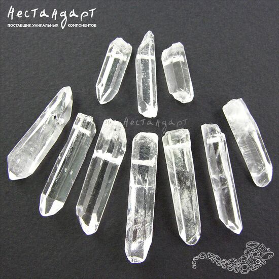 Кварц натуральный прозрачный Crystalline 15-36 мм (уп. 10 шт.), изображение 7