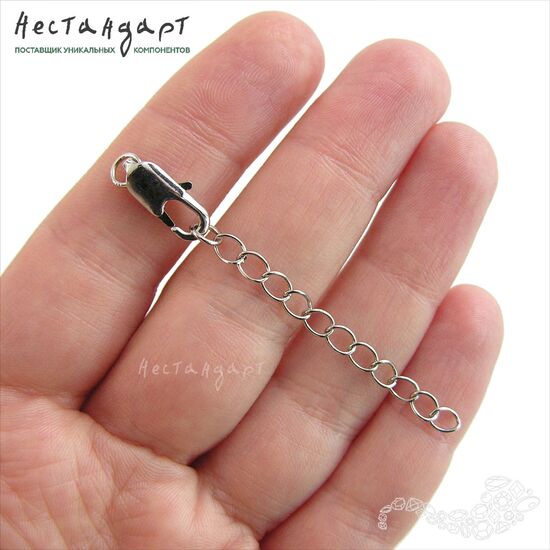 Замок-лобстер с удлиняющей цепочкой, изображение 2