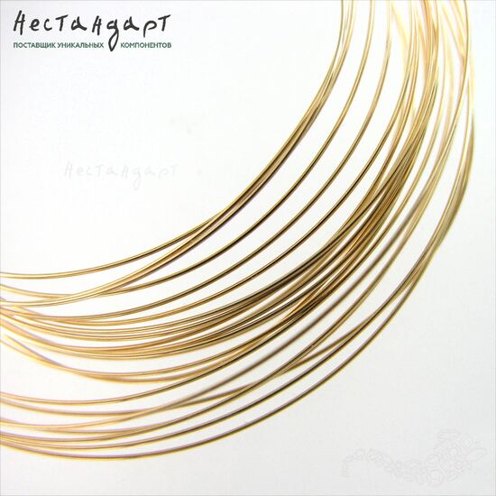 Проволока Gold Filled 0,6 мм (уп. 10 см), изображение 2