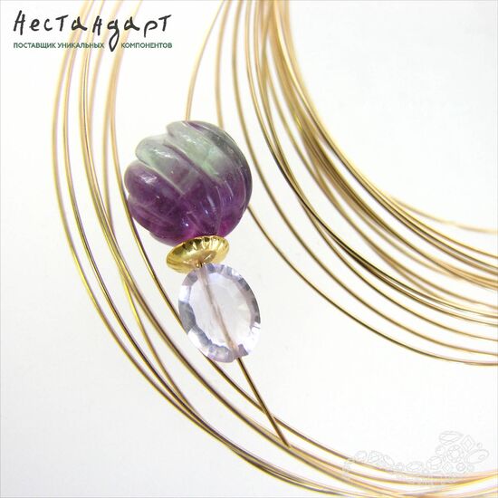 Проволока Gold Filled 0,6 мм (уп. 10 см), изображение 3