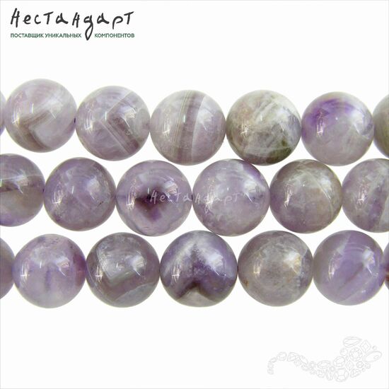 Аметист натуральный гладкий Chevron 14 мм