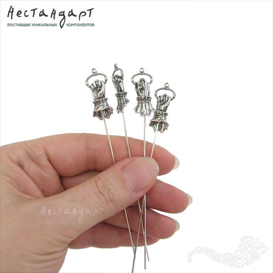 Основа для декорирования Gothic Hand Sterling Silver 101 мм, изображение 3