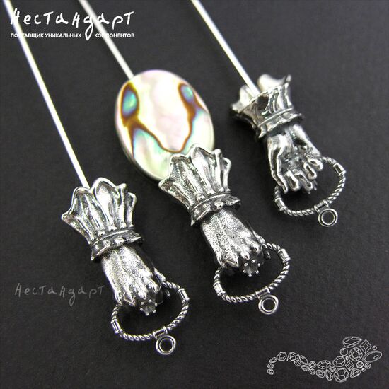 Основа для декорирования Gothic Hand Sterling Silver 101 мм, изображение 4