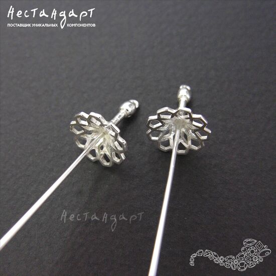 Концевик со штифтом Glossy Gothic Sterling Silver 54 мм, изображение 2