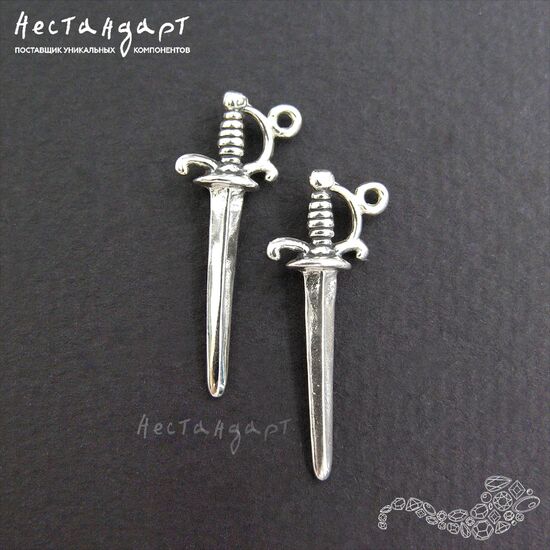 Подвеска Sword Sterling Silver 26 мм, изображение 3