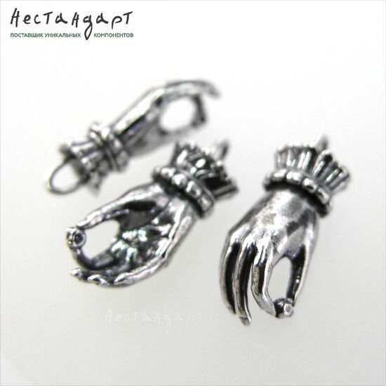 Подвеска-коннектор Renaissance Palm with cuff Sterling Silver 22 мм, изображение 6