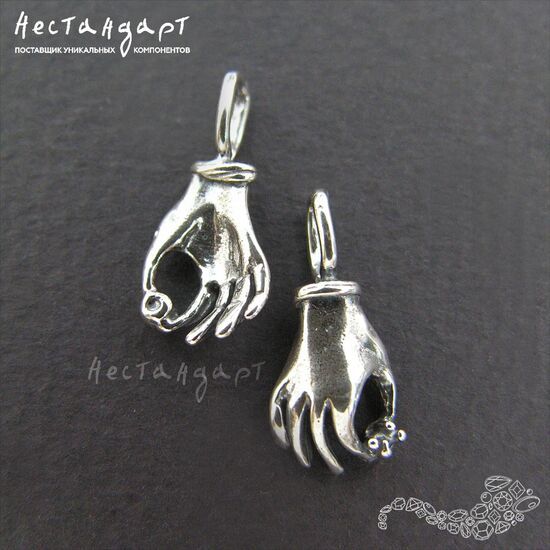 Подвеска-коннектор Charm Palm Sterling Silver 16 мм, изображение 5