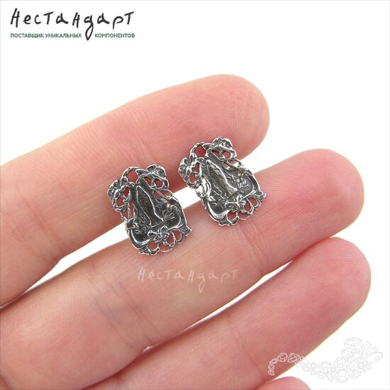 Коннектор Rosary Medallion Sterling Silver 14 мм, изображение 2