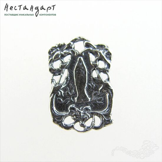 Коннектор Rosary Medallion Sterling Silver 14 мм, изображение 3