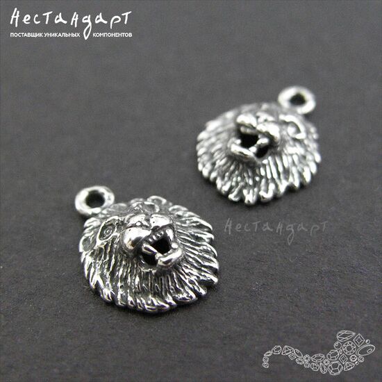 Подвеска Charm Lion Sterling Silver 12 мм, изображение 3
