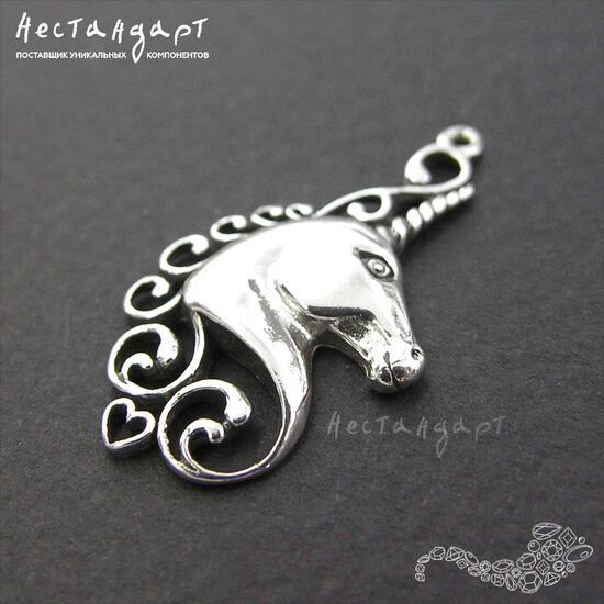 Подвеска-коннектор Unicorn Sterling Silver 28 мм, изображение 3