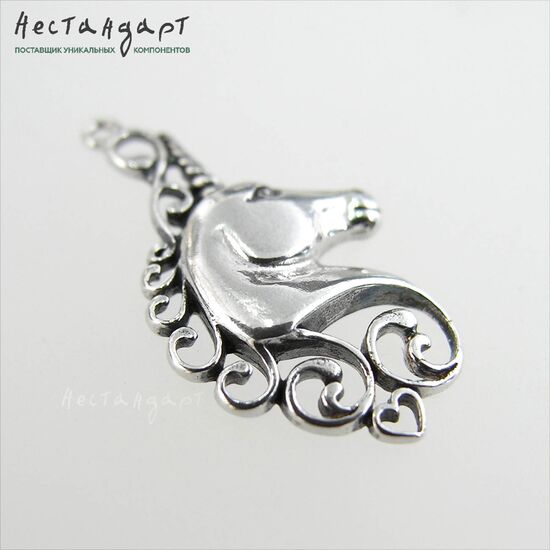 Подвеска-коннектор Unicorn Sterling Silver 28 мм, изображение 4
