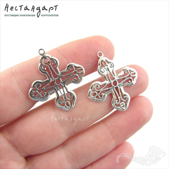 Подвеска Antique Cross Sterling Silver 28х25 мм, изображение 2