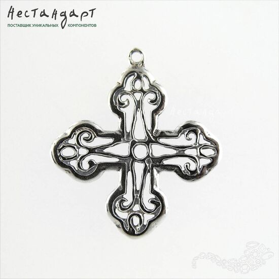 Подвеска Antique Cross Sterling Silver 28х25 мм, изображение 4