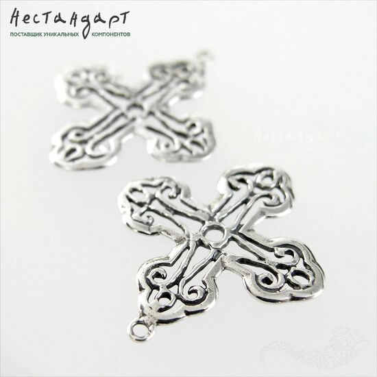 Подвеска Antique Cross Sterling Silver 28х25 мм, изображение 6