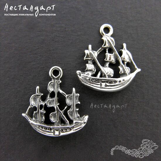Подвеска Sailboat Sterling Silver 17 мм, изображение 4