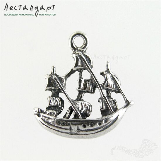 Подвеска Sailboat Sterling Silver 17 мм, изображение 5