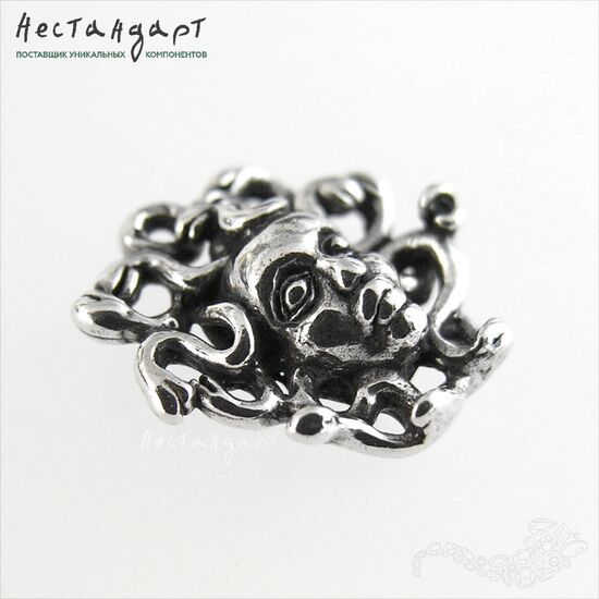 Подвеска Medusa Gorgone Sterling Silver 16 мм, изображение 2