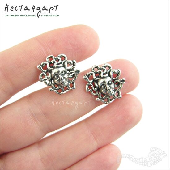 Подвеска Medusa Gorgone Sterling Silver 16 мм, изображение 3