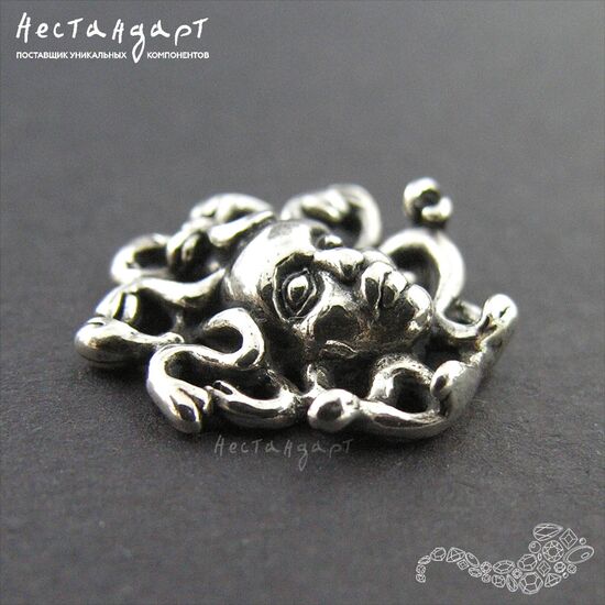Подвеска Medusa Gorgone Sterling Silver 16 мм, изображение 6