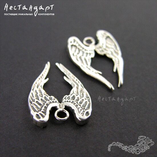 Подвеска Paradise Wings Sterling Silver 20 мм, изображение 3