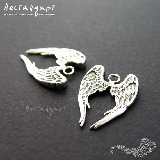Подвеска Paradise Wings Sterling Silver 20 мм, изображение 5