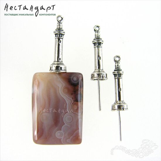 Подвеска-концевик Lighthouse Sterling Silver 31 мм