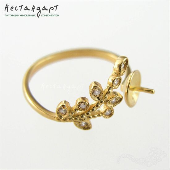 Основа для кольца Spring Song Vermeil Sterling Silver регулируемая, изображение 5