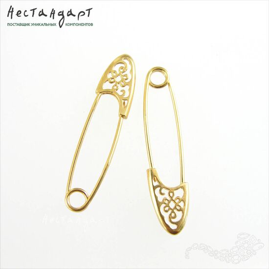 Основа для броши Modern Vermeil Sterling Silver 35 мм, изображение 4