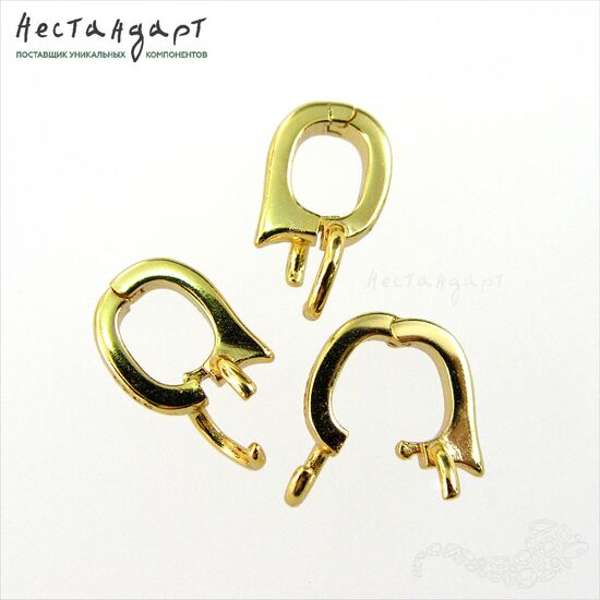 Бейл-держатель для кулона с замком Loop-Lock Vermeil Sterling Silver 14 мм, изображение 3