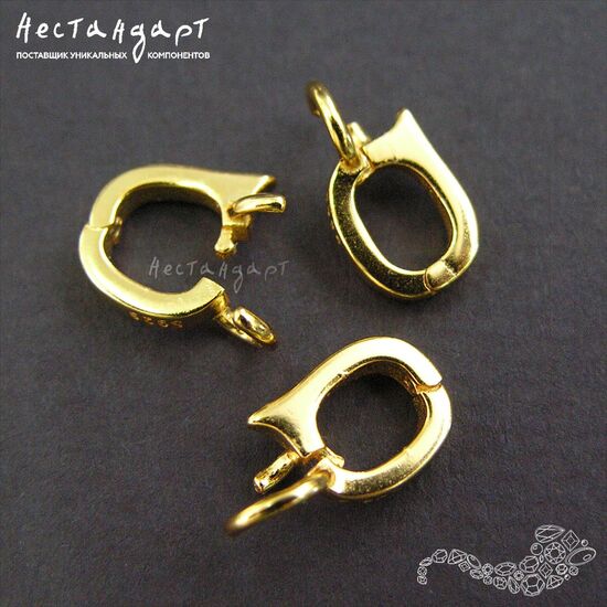 Бейл-держатель для кулона с замком Loop-Lock Vermeil Sterling Silver 14 мм, изображение 4