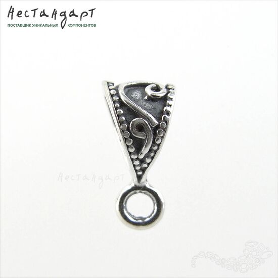 Бейл-держатель для кулона Nordic Sterling Silver 13х6,5, изображение 3