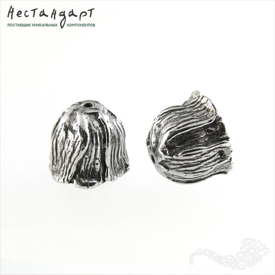 Чашечки для бусин Bluebell Sterling Silver 10х8 мм, изображение 5