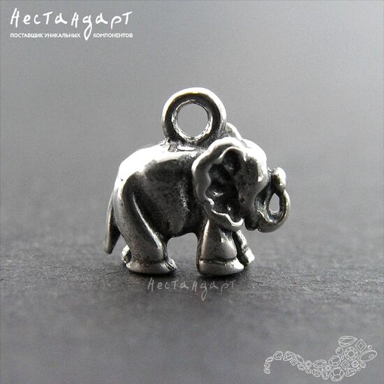 Подвеска Elephant Sterling Silver 10 мм