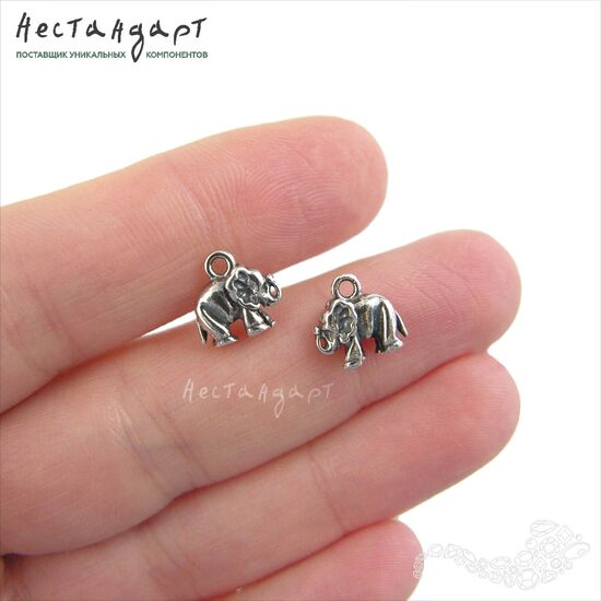Подвеска Elephant Sterling Silver 10 мм, изображение 2
