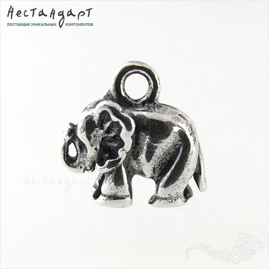 Подвеска Elephant Sterling Silver 10 мм, изображение 3