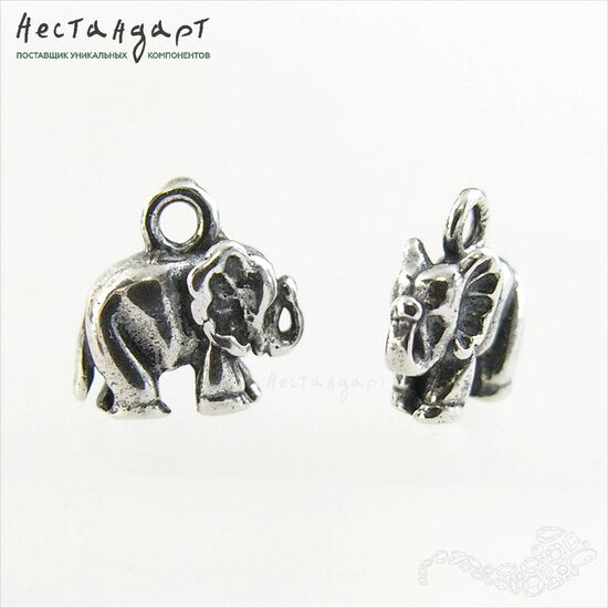 Подвеска Elephant Sterling Silver 10 мм, изображение 5