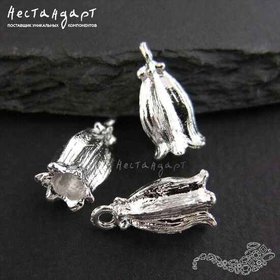 Подвеска-концевик Bluebell Silver Plated 16 мм