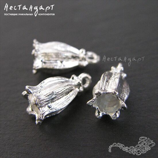 Подвеска-концевик Bluebell Silver Plated 16 мм, изображение 3