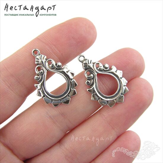 Коннектор-подвеска Bocciolo Sterling Silver 26 мм, изображение 2