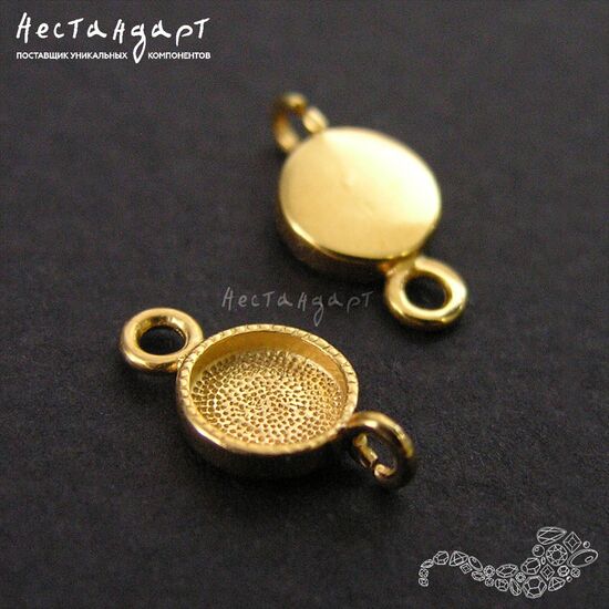 Коннектор Range Vermeil Sterling Silver 12х6 мм, изображение 2