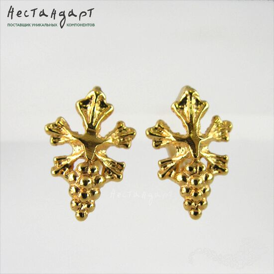 Швензы Grapes Gold Plated 16х10 мм (пара)