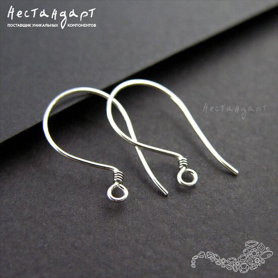 Швензы Simple Wire Sterling Silver 17х11 мм (пара)