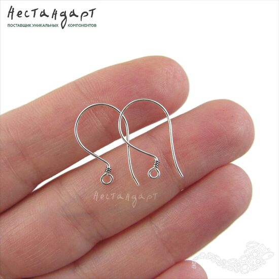 Швензы Simple Wire Sterling Silver 17х11 мм (пара), изображение 2