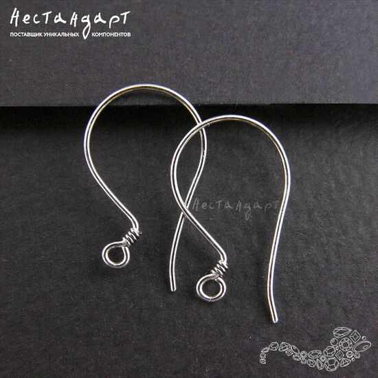 Швензы Simple Wire Sterling Silver 17х11 мм (пара), изображение 3