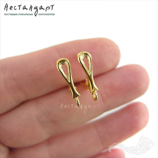 Швензы Style Gold Plated 17х5 мм (пара), изображение 3