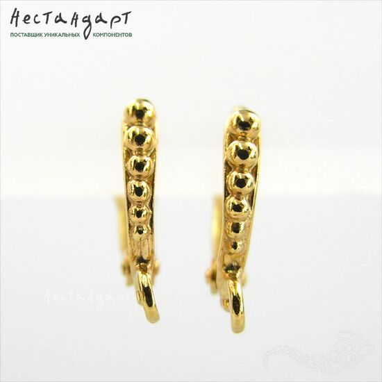 Швензы Grains Gold Plated 13х2 мм (пара), изображение 4