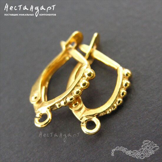 Швензы Grains Gold Plated 13х2 мм (пара), изображение 5