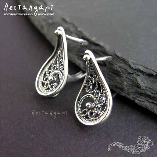 Швензы Oriental Silver Plated 18х10 мм (пара)